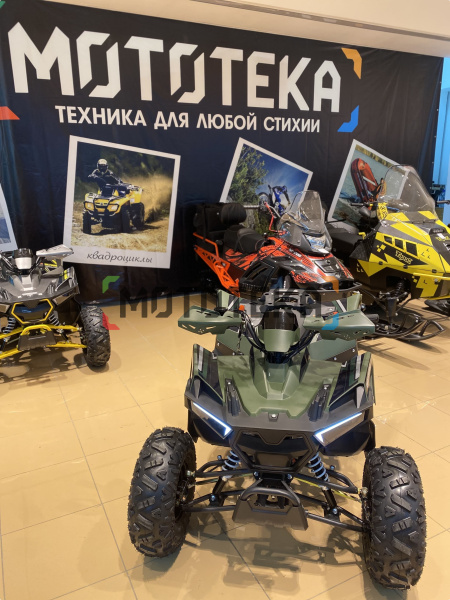 Квадроцикл детский FXMOTO (ФХМото) TANK 125 зелёный (машинокомплект) | Мототека